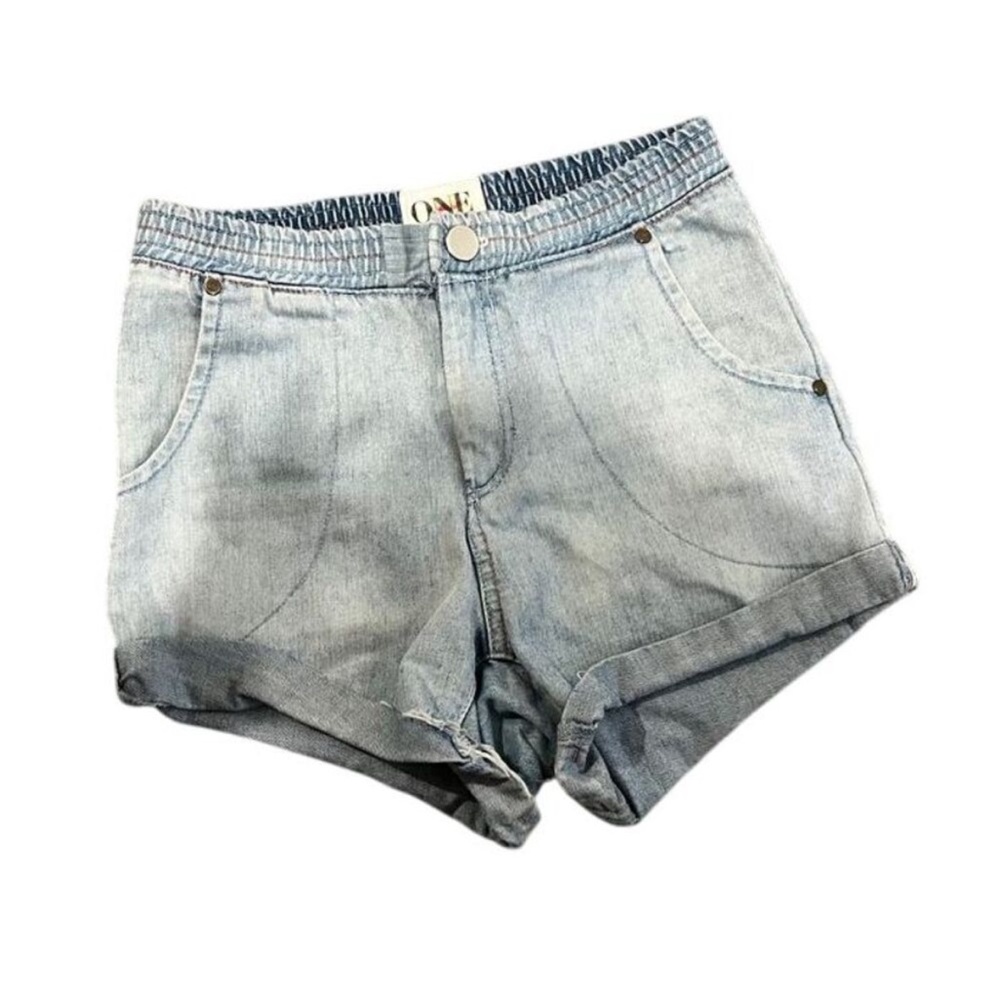 One Teaspoon Hunters denim boyfriend shorts S